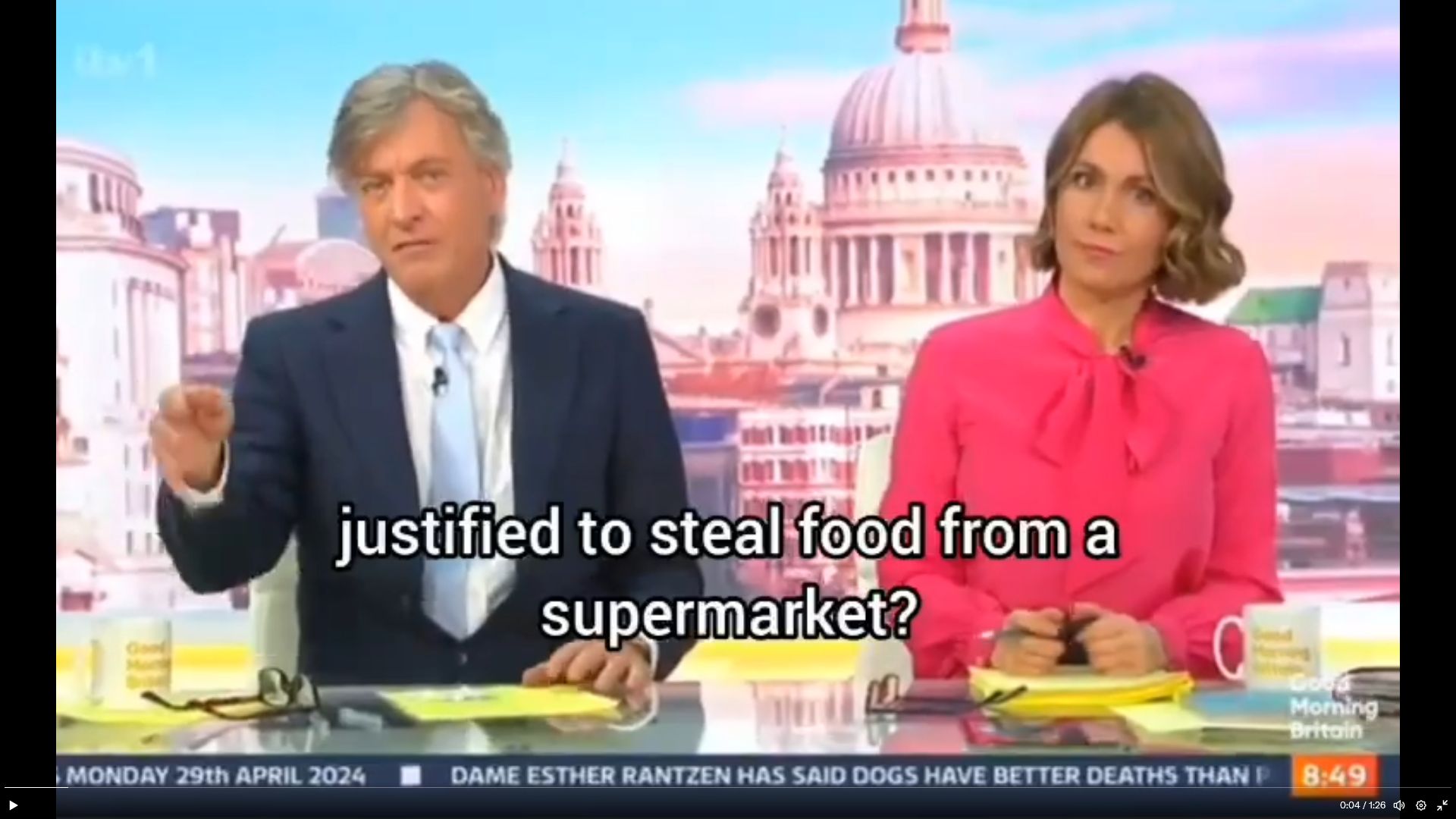 EE item on UK morning TV show